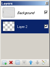 Layers for a transparent image