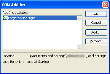 Checking whether the add-in is loaded (Word 2003 or earlier versions)