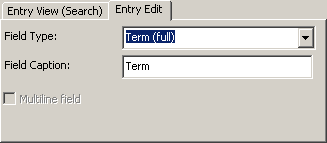 Screenshot: Term Edit tab of Glossary Configuration dialogue