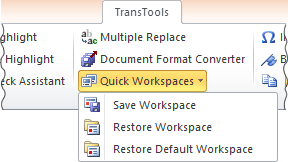 Quick Workspaces commands