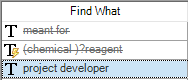 Disable search expressions