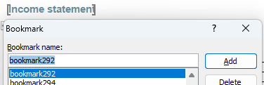 Redundant bookmarks example 2