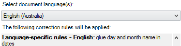 English rule to be applied for English (Australia)