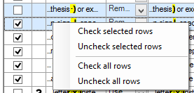 Ticking and unticking multiple issues